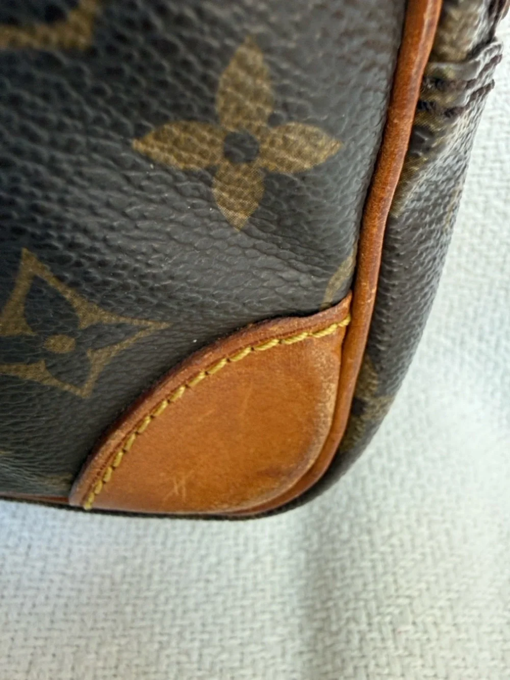 Louis Vuitton Monogram Canvas Messenger Bag in Brown and Tan